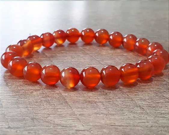 Pulseira de Ágata Vermelha