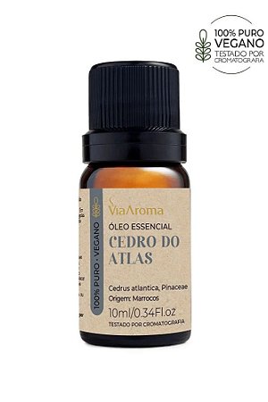 Óleo Essencial de Cedro do Atlas - 10ml | Via Aroma
