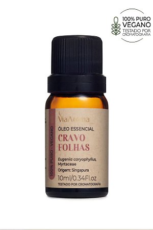 Óleo Essencial de Cravo Folhas - 10ml | Via Aroma