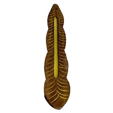 Incensário Canoa Madeira – Amarelo