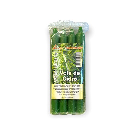 Vela Aromática CAPIM LIMÃOPalito - Pacote com 8