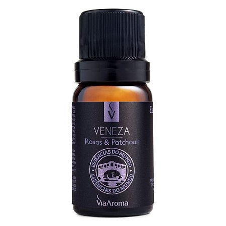Essência Veneza, Rosas & Patchouli (Essências do Mundo) Via Aroma - 10ml