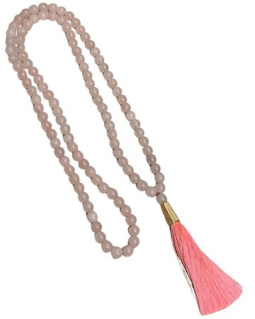 Japamala Quartzo Rosa - 108 contas