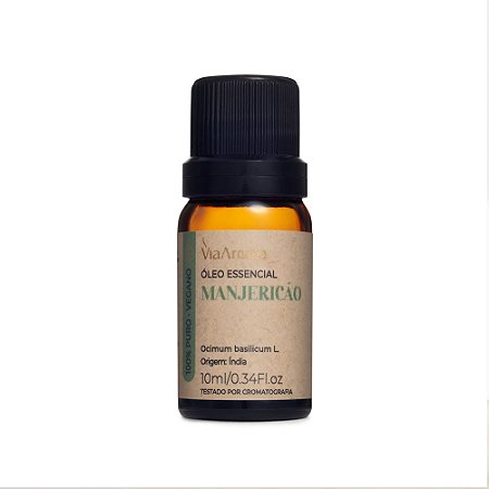 Óleo Essencial Manjericão Via Aroma - 10ml