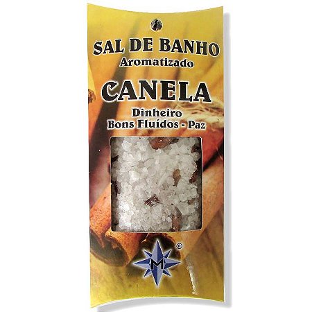Sal de Banho Aromatizado com Ervas - Canela: Dinheiro, Bons Fluídos, Paz