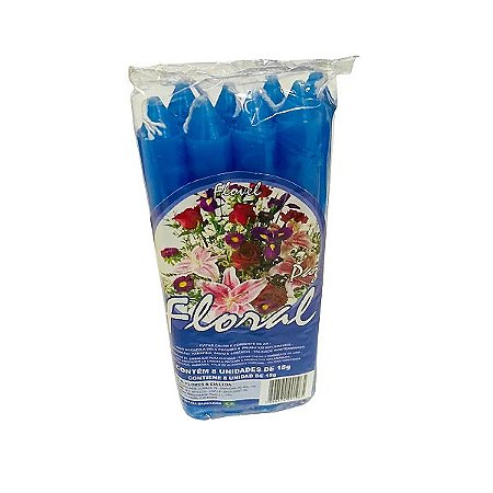 Vela Aromática FLORAL Palito - Pacote com 8