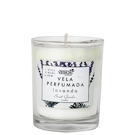 VELA PERFUMADA DE LAVANDA 165G- VEGETAL DO BRASIL
