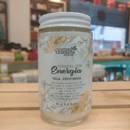 VELA PERFUMADA ENERGIA- VEGETAL SPA-90G