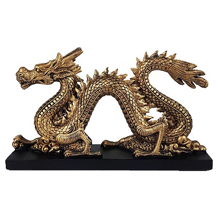 DRAGAO CHINES C/ BASE GG- DOURADO