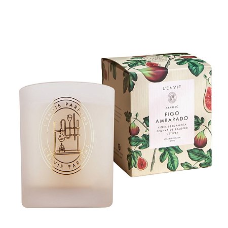 Vela Perfumada 210 g Figo Ambarado - Arabesc