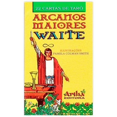 Tarô Arcanos Maiores Waite com 22 Cartas
