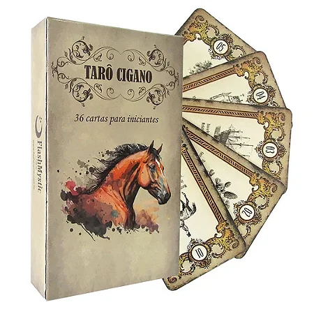 Baralho de Tarô Cigano para iniciantes 36 cartas