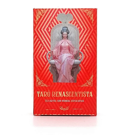 Tarô de Marselha Renascentista com 78 Cartas + Manual explicativo