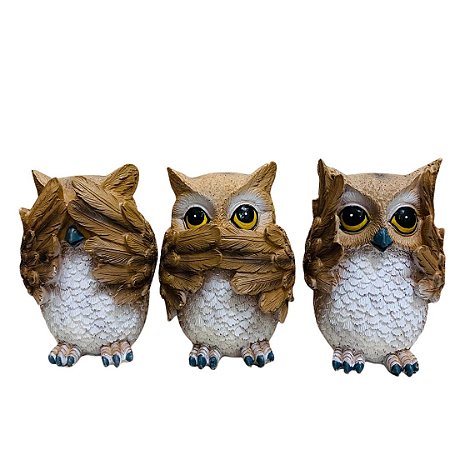 Trio de Corujas - Não vejo, Não Falo, Não ouço