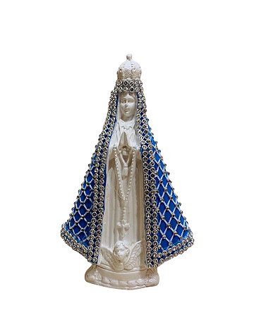 Nossa Senhora Aparecida - Manto de Strass - Azul