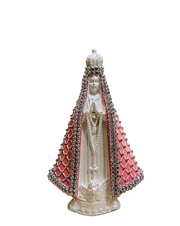 Nossa Senhora Aparecida - Manto de Strass - Rosa