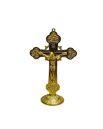 Cruz no Pedestal de Metal