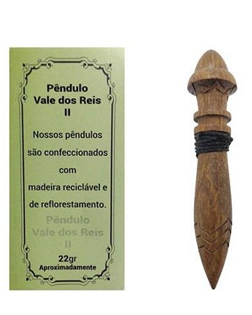 Pendulo Vale dos Reis ll com chumbo 9 cm - madeira
