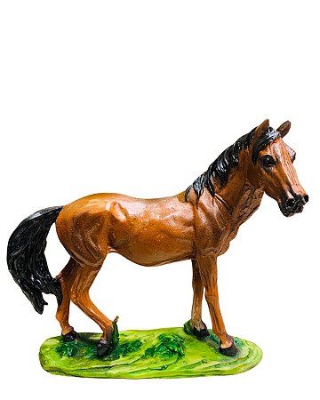 Estatua de Cavalo Pequeno na Base