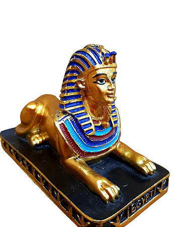 Estatua Esfinge Gizé Dourada