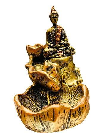 INCENSARIO CASCATA BUDA HINDU NA FLOR VERTICAL