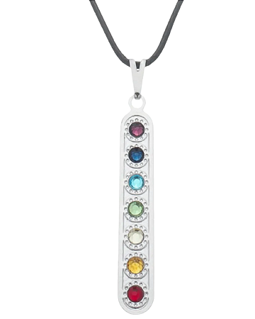 Gargantilha 7 chakras 33 m -fio 45 cm