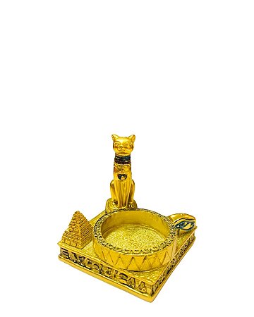 Incensário Castiçal Gata Bastet