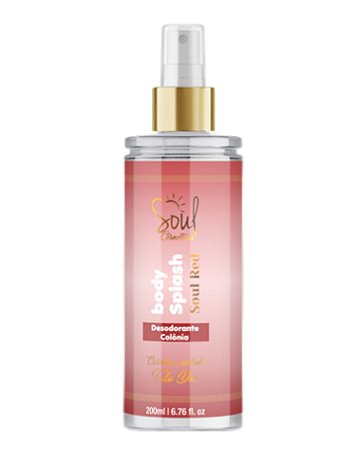 Body Splash Soul RED 200ml - Soul Cosmeticos