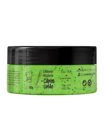Hidratante Esfoliante Rosto e Corpo Capim Limão 180g Soul Cosméticos