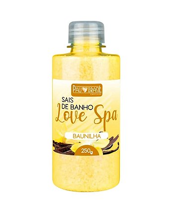 Sais de Banho - Baunilha -Linha Love - Spa Pau Brasil