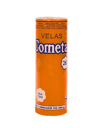Vela de 7 dias Cometa Laranja
