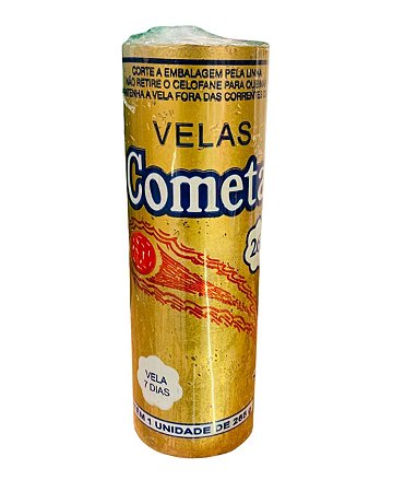 Vela de 7 dias Cometa - Dourada