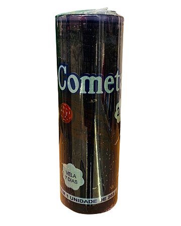 Vela de 7 dias Cometa - Preta