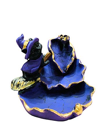 Incensário Cascata - Gato na Vassoura