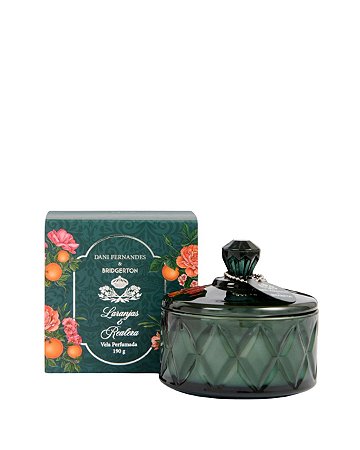 Vela Perfumada Laranjas & Realeza 190g | Dani Fernandes & Bridgerton
