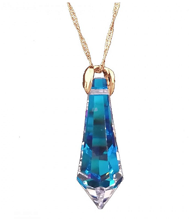 Colar Pêndulo Swarovski 40 mm BLAB