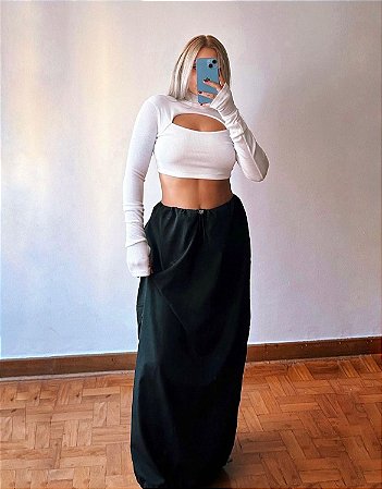 Long Parachute Skirt