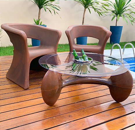 Cadeira de Jardim e Varanda Copacabana Poltrona Polietileno - Verde Garden  - Tudo para seu Paisagismo