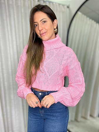 CACHARREL CROPPED MANGA LONGA