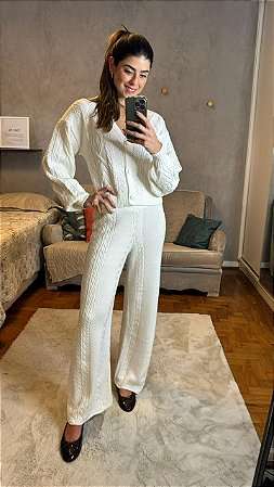 CONJUNTO COMFY CARDIGAN TEXTURA