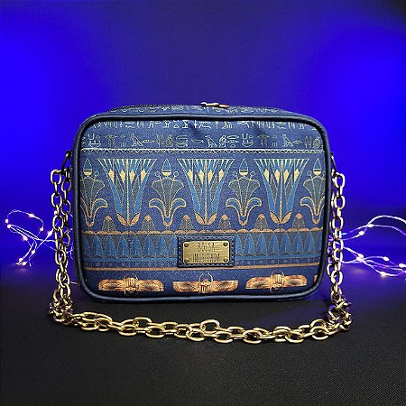 Tiracolo com bolsos - Egito Dourado Intenso