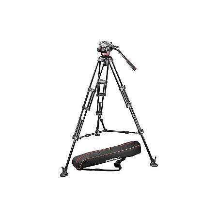 Manfrotto MVH502A + 546B Sistema de Tripé de Vídeo Profissional
