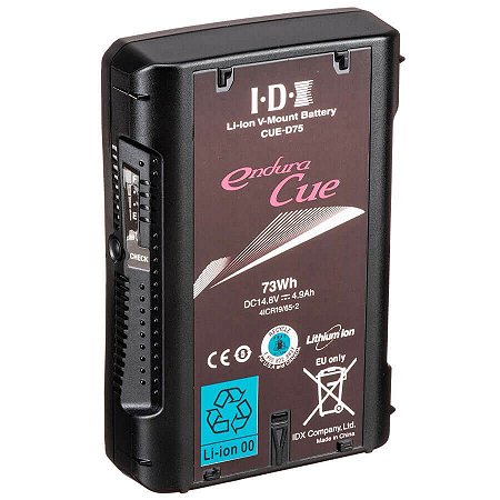 IDX CUE-D75 Bateria V-Mount 73Wh com Saída D-Tap