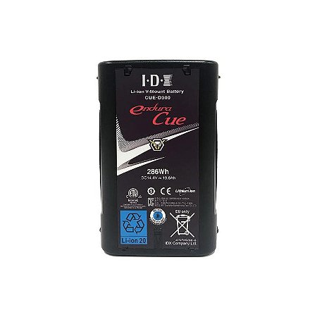 IDX CUE-D300 Bateria V-Mount 286Wh Alta Capacidade