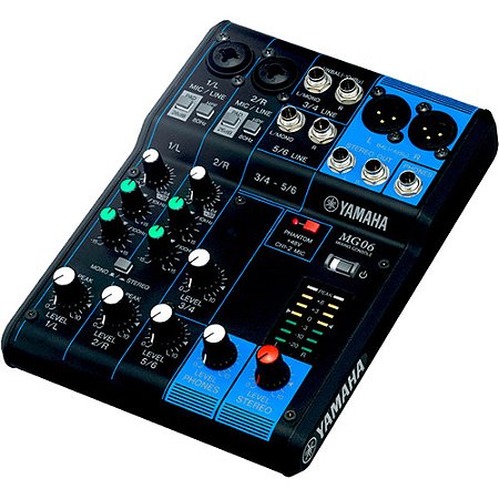 Yamaha MG06 Mixer de 6 Canais