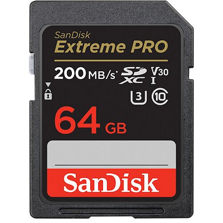 SanDisk 64GB Extreme PRO UHS-I SDXC | Cartão de Memória Rápido e Resistente