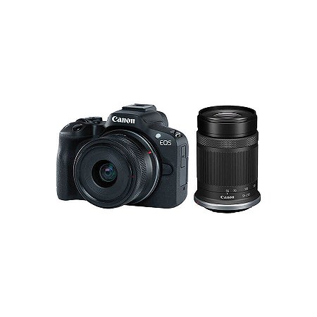 Câmera Mirrorless Canon EOS R50 com Lente 18-45mm (Preta)