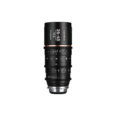 Lente Laowa Proteus 2× Anamórfica 26–45 mm T2.9 Flare Prateado PLEF