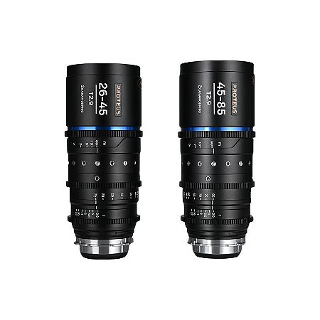 Lente Laowa Proteus 2× Anamórfica 26–45 mm T2.9 Flare Âmbar PLEF