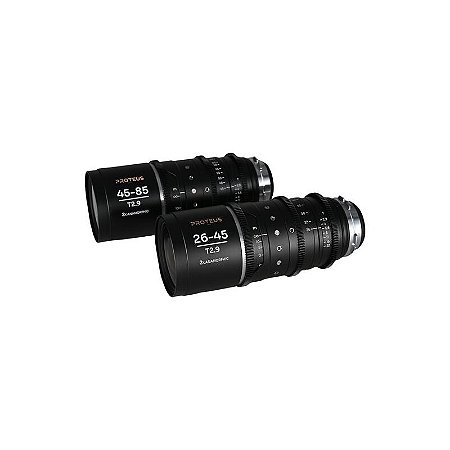 Lente Laowa Proteus 2× Anamórfica 26–45 mm T2.9 Flare Âmbar PLEF